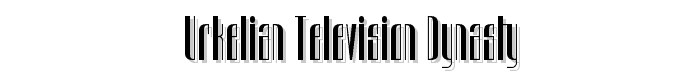 Urkelian Television Dynasty font